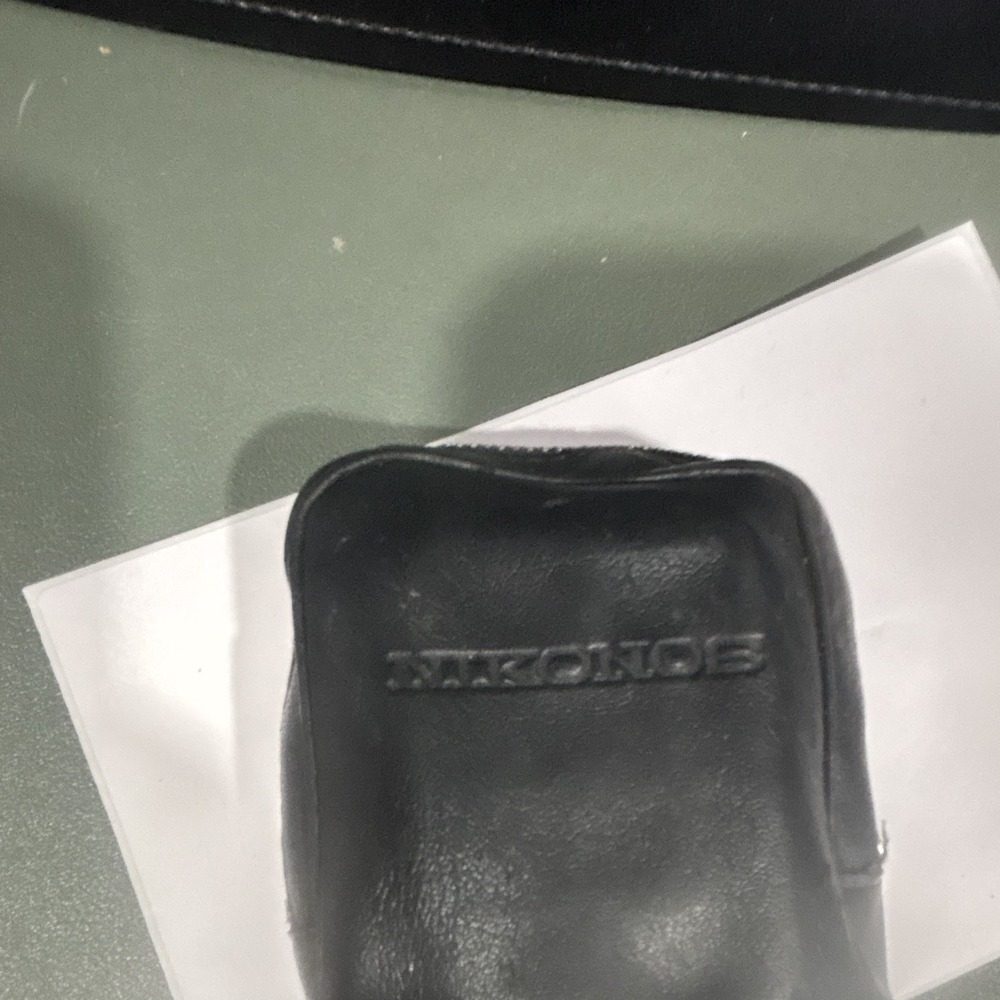 Underwater Nikonos Viewfinder/Eyecup Accessory with Black Leather Pouch Case